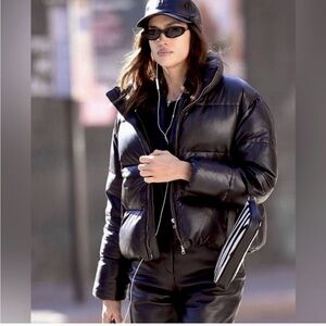 Lamarque Iris Leather Puffer Jacket